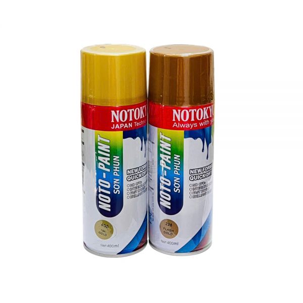 Sơn phun metall cho ô tô - xe máy - Màu Gold Sơn phun metall cho ô tô - xe máy - Màu Gold